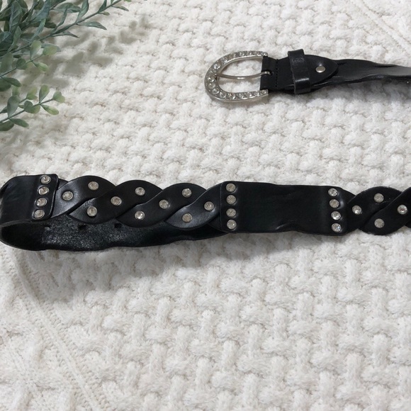 Black Rhinestone Belt - Picture 3 of 4